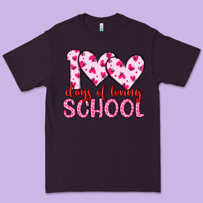 100 Days Of Loving School Premium Tee Designed By Artiststas