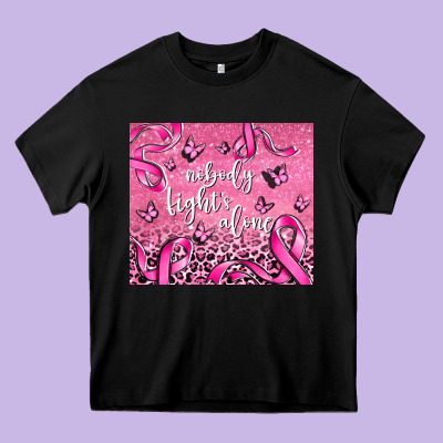 Nobody Fight's Alone Heavy Core Tee Designed By Adodesignshop