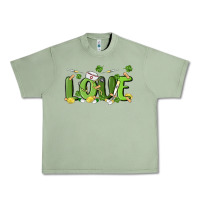 Oil Green st patricks love nurse Urban Heavy Tee - MaliasSmallBusiness