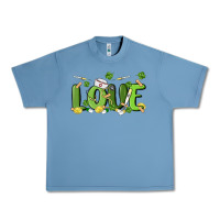 Pebble Blue st patricks love nurse Urban Heavy Tee - MaliasSmallBusiness