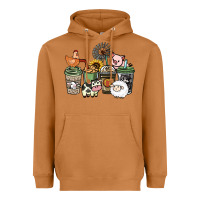 Meerkat Farm animal coffee cups Heavyweight Hoodie - HowdyJamesFarm