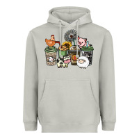 Moon Dust Farm animal coffee cups Heavyweight Hoodie - HowdyJamesFarm