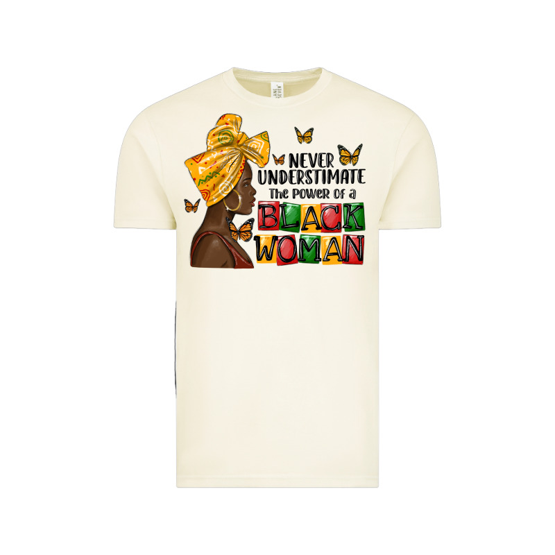 Never Understimate The Power Of A Black Woman Vintage Tee by MaliasSmallBusiness | Teevron