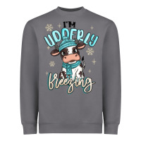 Storm i'm udderly freezing baby cow Heavyweight Sweatshirt - MaliasSmallBusiness