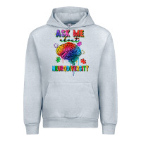 Heather Grey ask me about neurodiversity Urban Hoodie - FaDigitalArtStudio