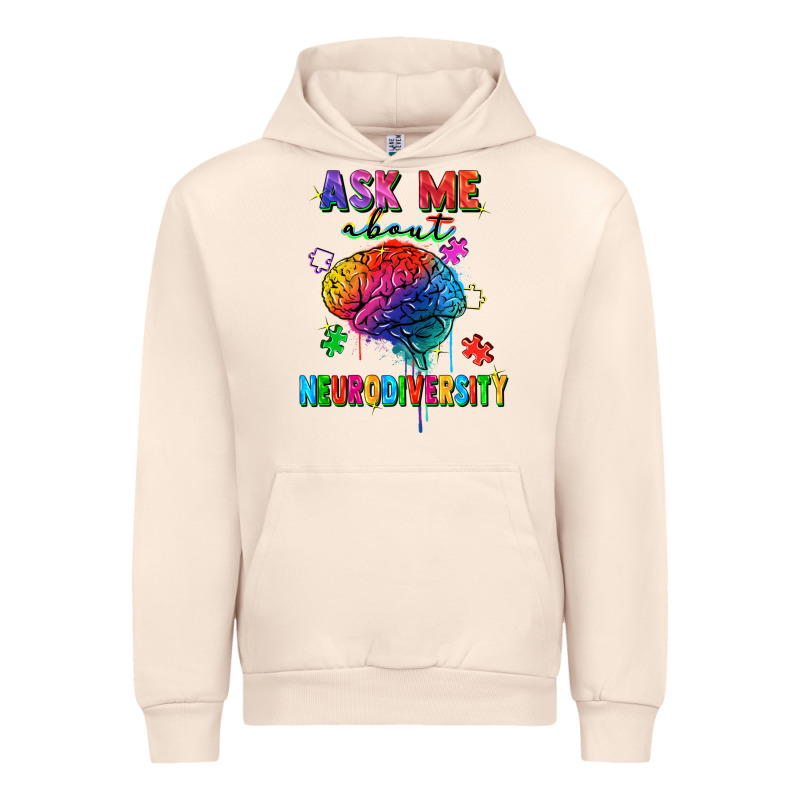 Ask Me About Neurodiversity Urban Hoodie by FaDigitalArtStudio | Teevron
