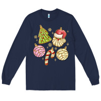 Navy christmas conchas Long Sleeve Tee - MaliasSmallBusiness
