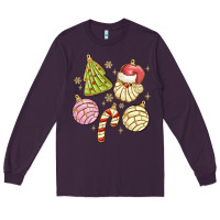 Plum christmas conchas Long Sleeve Tee - MaliasSmallBusiness