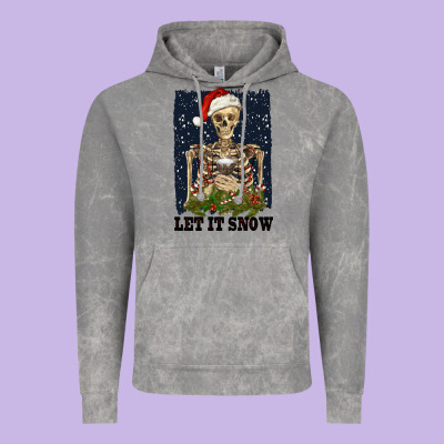 Let It Snow Vintage Hoodie Designed By Ranaportraitstore