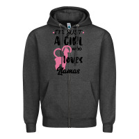 Charcoal Heather Just A Girl Who Loves Llamas I Love Llamas Zipper Hoodie - Bettercallsaul