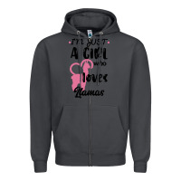 Smoke Just A Girl Who Loves Llamas I Love Llamas Zipper Hoodie - Bettercallsaul
