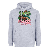 Just A Girl Who Loves Horses Heavyweight Hoodie | Teevron