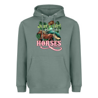 Sage Just a girl who loves Horses Heavyweight Hoodie - HowdyJamesFarm