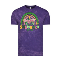 Cloud Purple shamrock cutie Vintage Tee - MaliasSmallBusiness