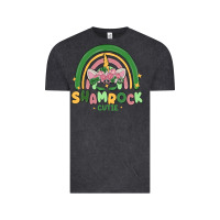 Vintage Black shamrock cutie Vintage Tee - MaliasSmallBusiness