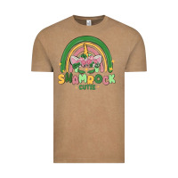 Vintage Coffee shamrock cutie Vintage Tee - MaliasSmallBusiness