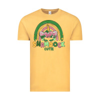 Vintage Mustard shamrock cutie Vintage Tee - MaliasSmallBusiness