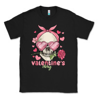 Black valentine's day skull Classic Tee - MaliasSmallBusiness