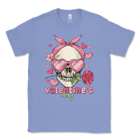 Colony Blue valentine's day skull Classic Tee - MaliasSmallBusiness