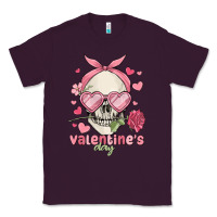 Plum valentine's day skull Classic Tee - MaliasSmallBusiness