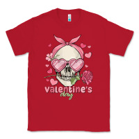 Red valentine's day skull Classic Tee - MaliasSmallBusiness
