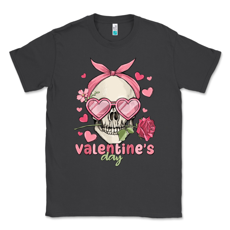 Valentine's Day Skull Classic Tee by MaliasSmallBusiness | Teevron
