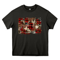 Asphalt christmas leopard cowhide background Heavy Core Tee - BarkalooDesign