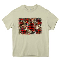 Mossy christmas leopard cowhide background Heavy Core Tee - BarkalooDesign