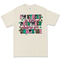 Bone floral i am street so look both ways before you cr Premium Tee - AdoDesignShop