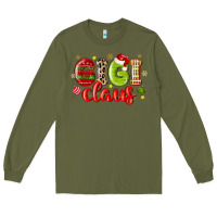 Army Green gigi claus Long Sleeve Tee - MaliasSmallBusiness
