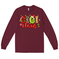 Burgundy gigi claus Long Sleeve Tee - MaliasSmallBusiness