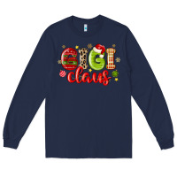Navy gigi claus Long Sleeve Tee - MaliasSmallBusiness