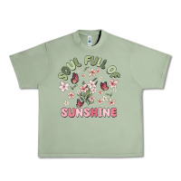 Oil Green soul full of sunshine Urban Heavy Tee - MaliasSmallBusiness