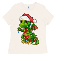 Bone Christmas Cute Dragon Ladies Tee - FaDigitalArtStudio