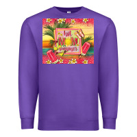 Purple hot mom summer Premium Sweatshirt - TumblerDesignByShophia
