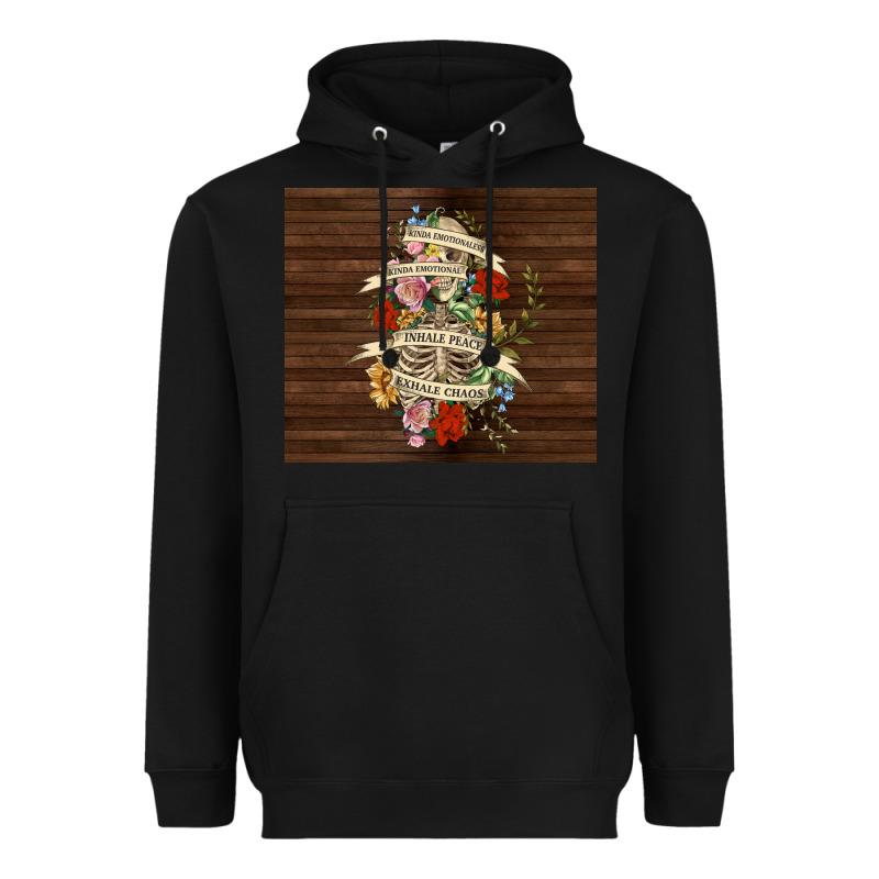 Kinda Emotional With Skeleton Heavyweight Hoodie by TumblerDesignByShophia | Teevron