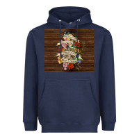Navy kinda emotional with skeleton Heavyweight Hoodie - TumblerDesignByShophia