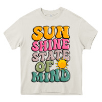 Cream sun shine state of mind Heavy Core Tee - JahusDesignShop