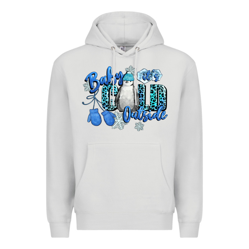 Baby Its Cold Outside Premium Hoodie by CowGirlArtShop | Teevron