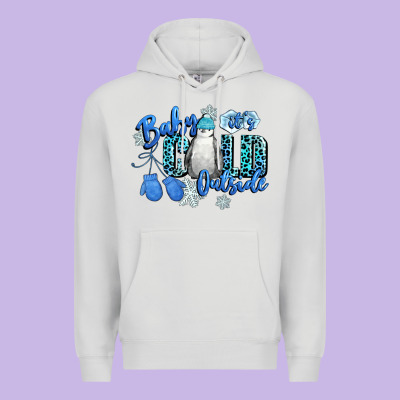 Baby Its Cold Outside Premium Hoodie Designed By Cowgirlartshop