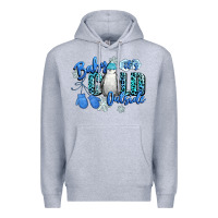 Heather Grey baby its cold outside Premium Hoodie - CowGirlArtShop