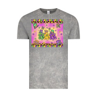 Cloud Rock mardi gras bead dogs Vintage Tee - MaliasSmallBusiness