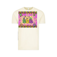 Vintage Arctic mardi gras bead dogs Vintage Tee - MaliasSmallBusiness