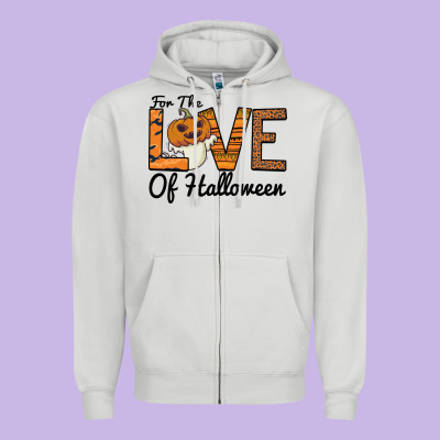 For The Love Of Halloween Zipper Hoodie Designed By Bettercallsaul