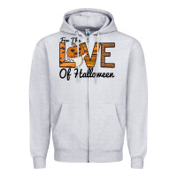Heather Grey For the Love of Halloween Zipper Hoodie - Bettercallsaul