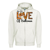 Oatmeal Heather For the Love of Halloween Zipper Hoodie - Bettercallsaul