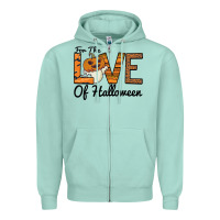 Seafoam For the Love of Halloween Zipper Hoodie - Bettercallsaul