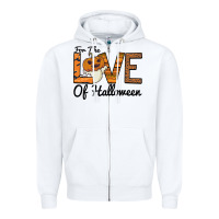 White For the Love of Halloween Zipper Hoodie - Bettercallsaul