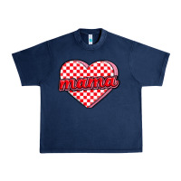 Navy valentine mama Urban Heavy Tee - MaliasSmallBusiness