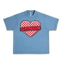 Pebble Blue valentine mama Urban Heavy Tee - MaliasSmallBusiness